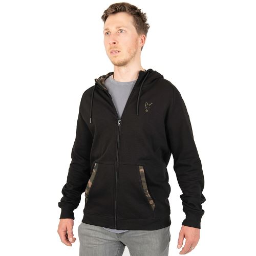 Fox Mikina LW Black Camo Print Zip Hoody