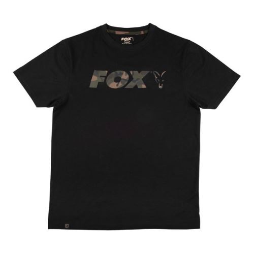 Fox Tričko Black Camo Chest Print T-Shirt