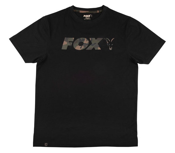 Fox tričko black camo chest print t-shirt - xxxl
