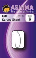 Ashima  Háčiky C510 Curved Shank  (10ks)-Veľkosť 10