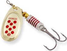 Zebco Rotačka Trophy Z-Swirl Strieborná Zlatá Červené Bodky