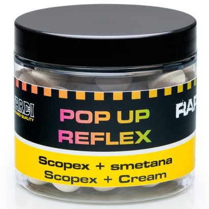 E-shop Mivardi plávajúce boilies rapid popup reflex 50 g 10 mm - scopex + smotana