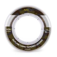 Avid Carp Šokový Vlasec Outline Camo Tapered Leaders (3)
