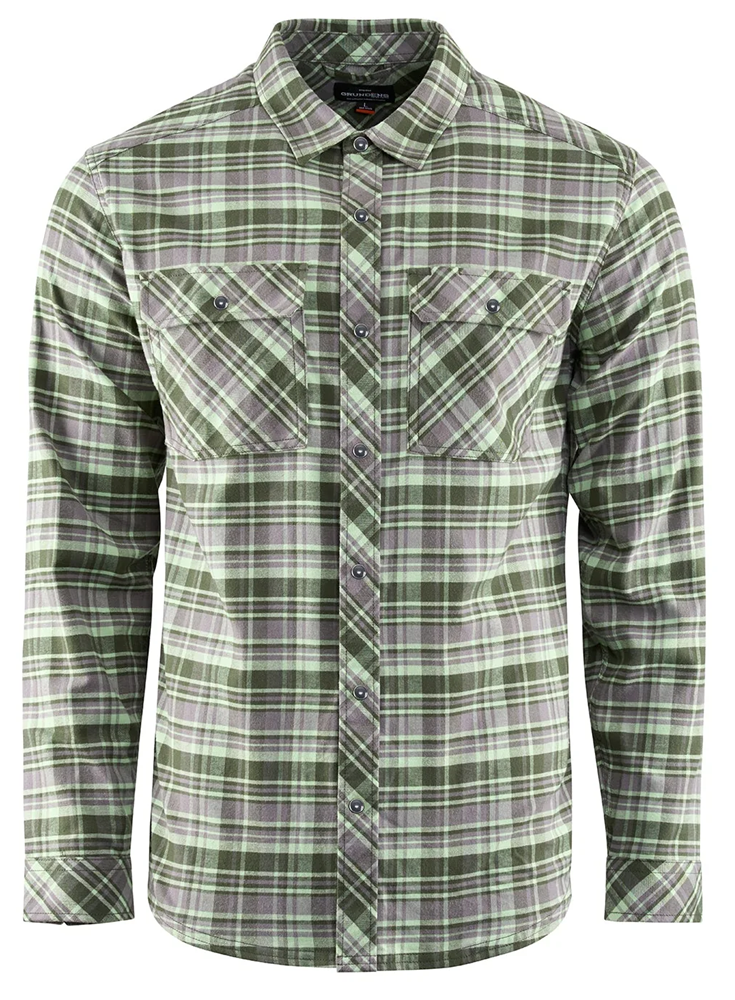 E-shop Grundéns košele dungeness seawool flannel shirt grass - m