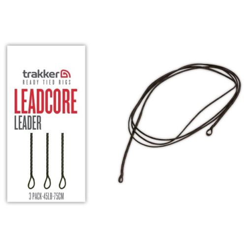 Trakker Montáž Leadcore Leader 75 cm 45 lb 3 ks