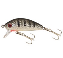 Kamasaki wobler perch 2 strieborná-čierne pruhy 4 cm 5,5 g