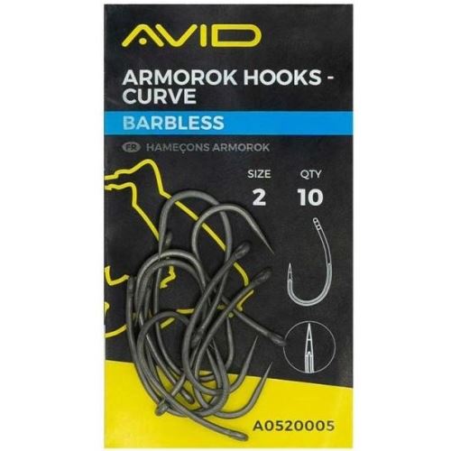Avid Carp Háčiky Armorok Hooks Curve Barbless