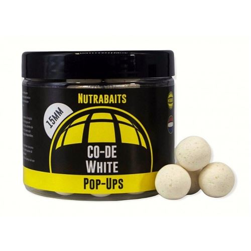 Nutrabaits Plávajúce Boilie Pop-Up Co-De White 15 mm