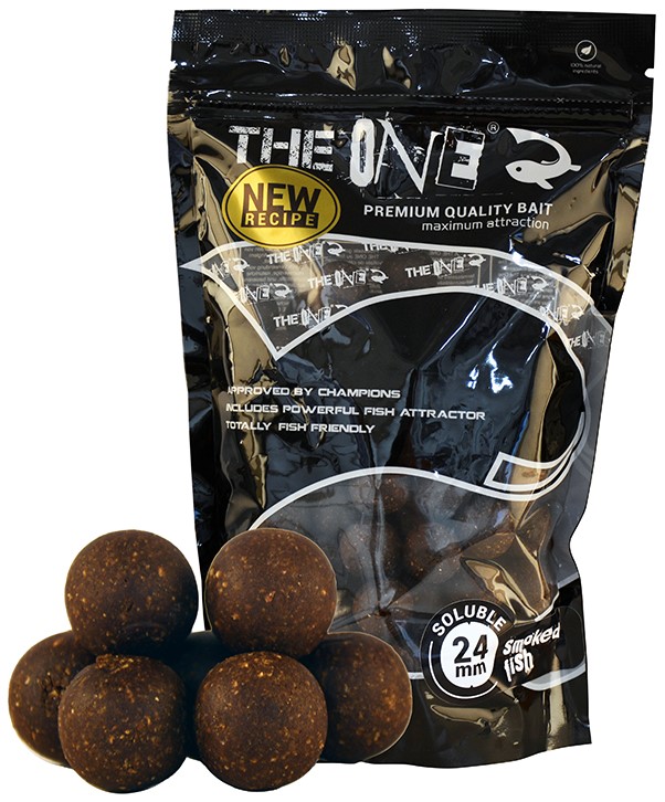 The one boilies rozpustné black soluble chobotnica slivka - 24 mm