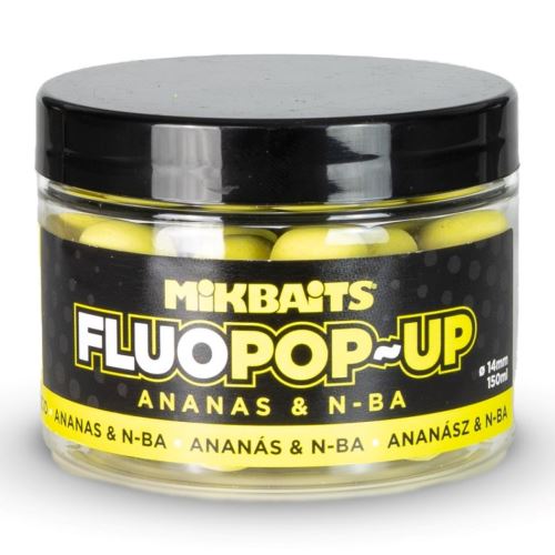 Mikbaits Plávajúce Boilie Fluo Ananás N-BA 150 ml