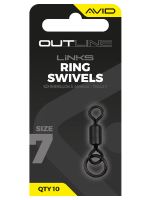 Avid Carp Obratlík s Krúžkom Outline Ring Swivel (2)