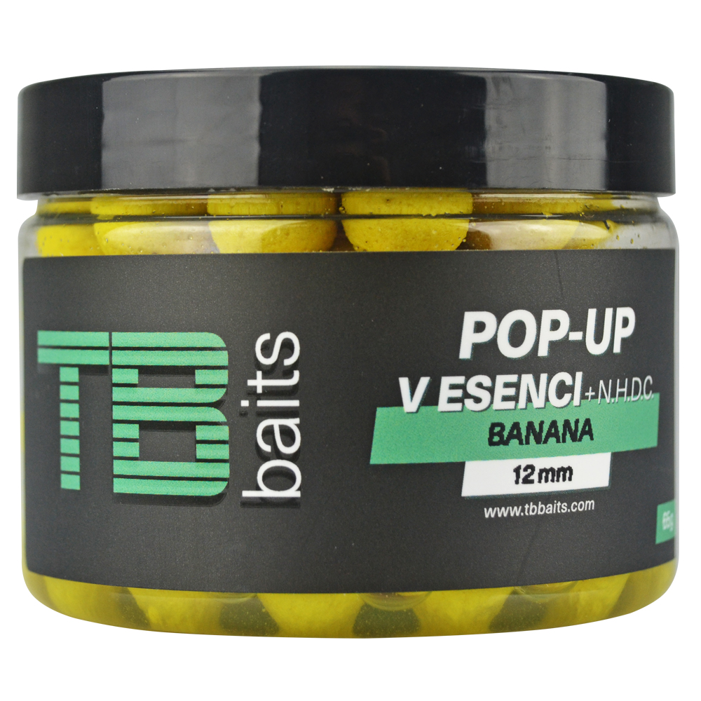 Tb baits plávajúce boilie pop-up banana + nhdc 65 g-16 mm