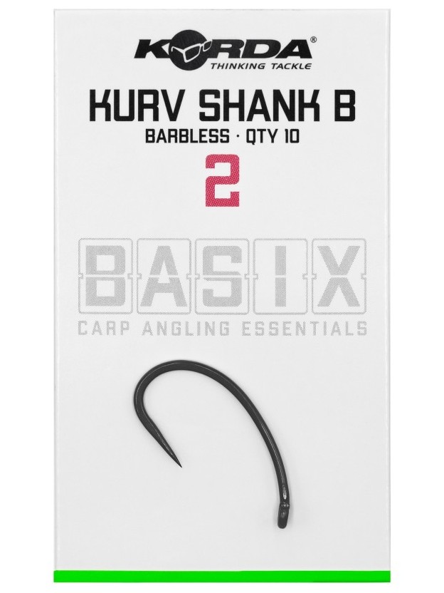 E-shop Korda háčiky basix kurv shank barbless - 2