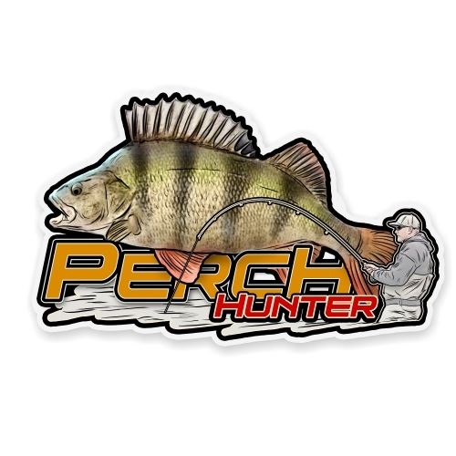 4ANGLERSDESIGN Samolepka 48 Perch Hunter