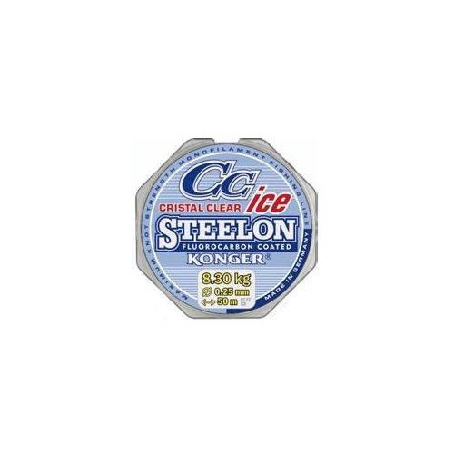 Konger Vlasec Steelon Cristal Clear Fluorocarbon Ice 50 m