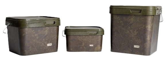 Nash vedro spot on rectangular bucket camo - 17 l