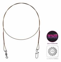 Delphin Oceľové Lanko Bomb S Obratlíkom a Karabinkou 49 Vlákien 2 ks Delphin Oceľové Lanko Bomb S Obratlíkom a Karabinkou 49 Vlákien 2 ks