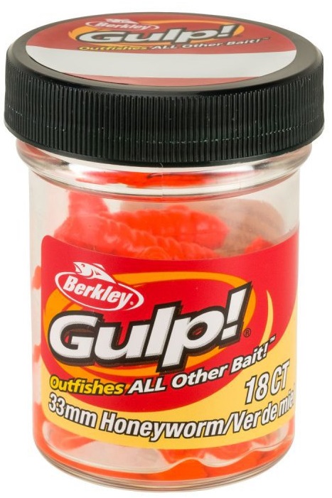 Berkley umelé nástrahy gulp honey worm-orange 3,3 cm