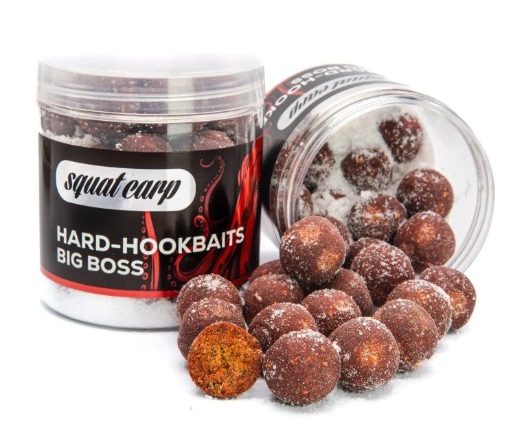 Squat carp tvrdené boilies hard hookbaits big boss 170 g - 20 mm