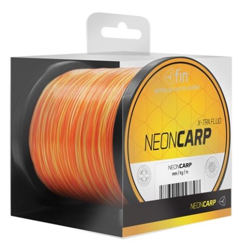 Fin Vlasec Neon Carp Žlto Oranžová 800 m - Priemer 0,40 mm / Nosnosť 25,4 lb