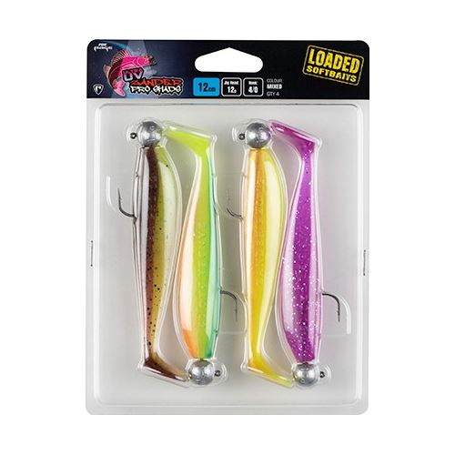 Fox Rage Gumová Nástraha Zander Pro Shad Loaded Mixed UV Colour Pack