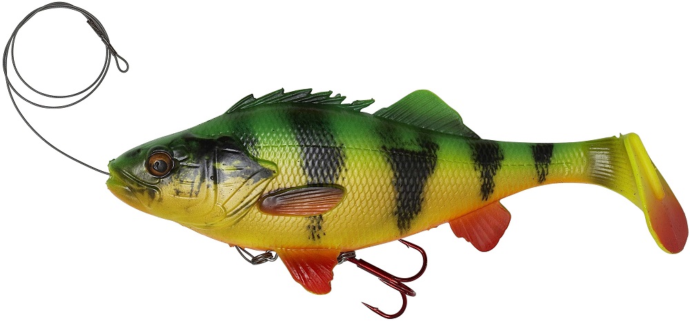 E-shop Savage gear gumová nástraha 4d perch shad ss firetiger-12,5 cm 25 g