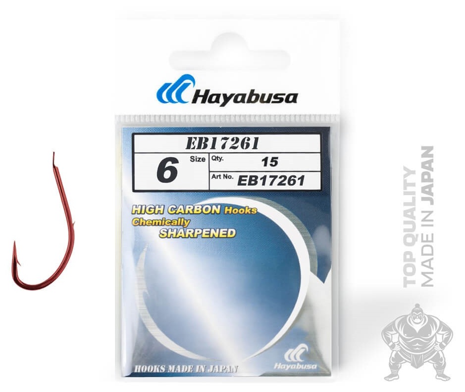E-shop Hayabusa háčiky h.mrs172 red 15 ks - veľkosť 2