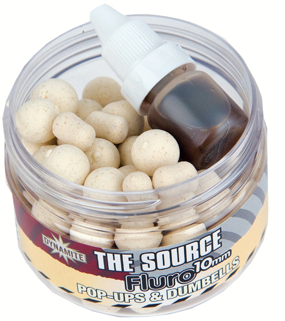 Dynamite baits pop-up fluoro the source white-15 mm