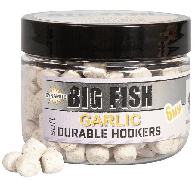 Dynamite baits mekčené pelety durable hookers garlic 6 mm