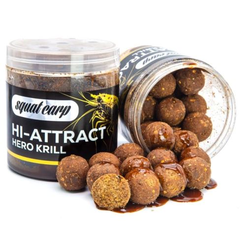 Squat Carp Boilies v Dipe Hi-Attract Hero Krill 220 g