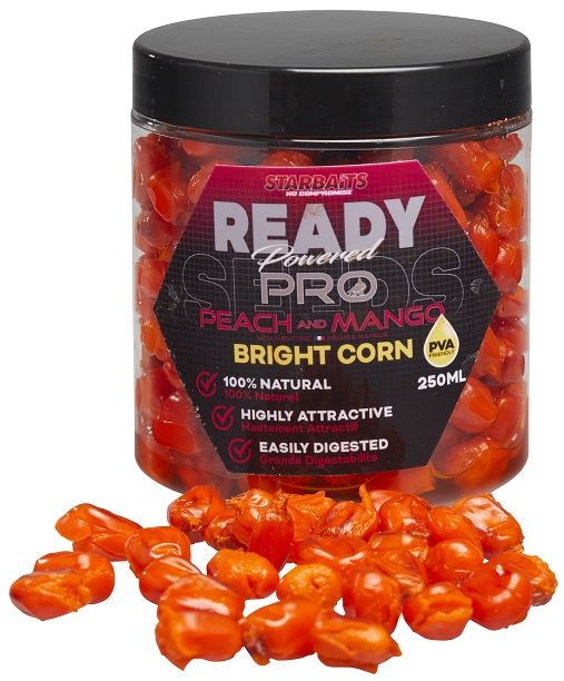 Starbaits kukurica bright ready seeds 250 ml - pro peach mango