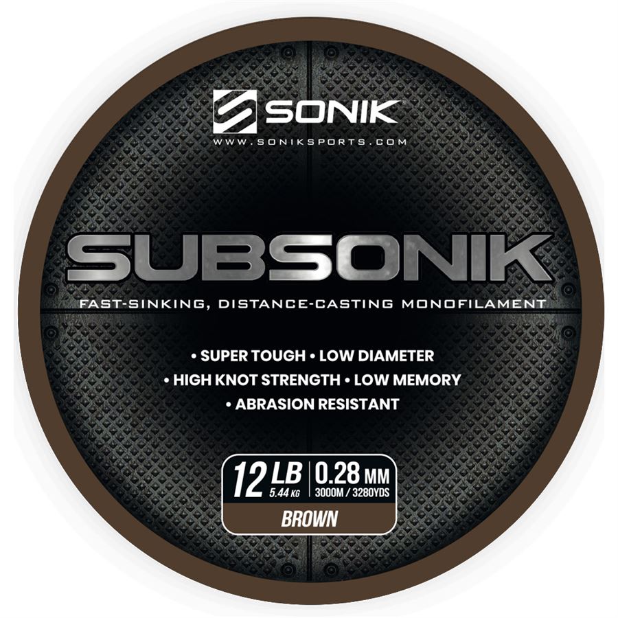 Sonik vlasec subsonik brown 3000 m - 0,28 mm 5,44 kg