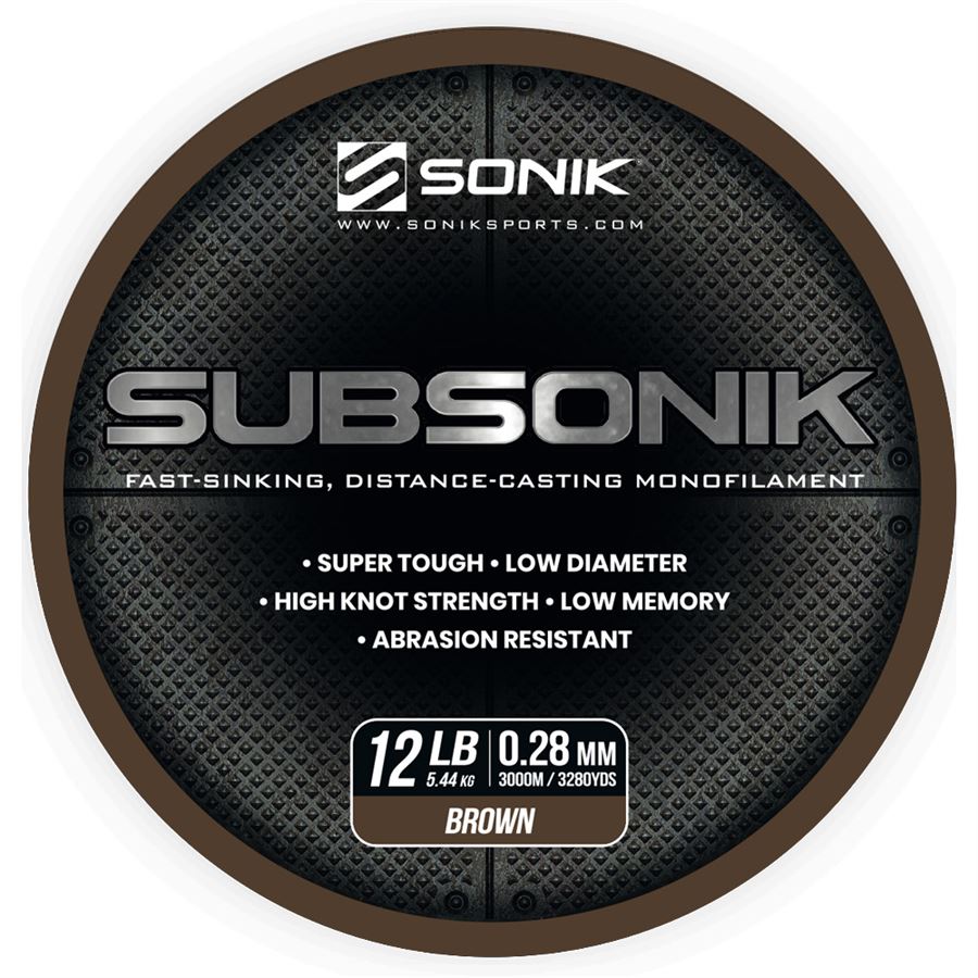 Sonik vlasec subsonik brown 3000 m - 0,38 mm 9,97 kg