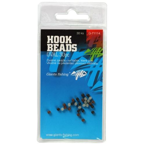 Giants Fishing Zarážka Na Háčik Hook Beads Oval 30 ks