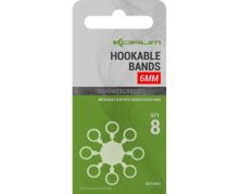 Korum Krúžky Smokescreen Hookable Bands - 12 mm