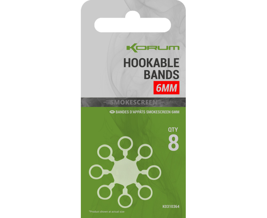 E-shop Korum krúžky smokescreen hookable bands - 8 mm