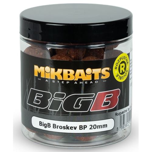 Mikbaits Rozpustné Boilies BigB Broskyňa Black Pepper 250 ml