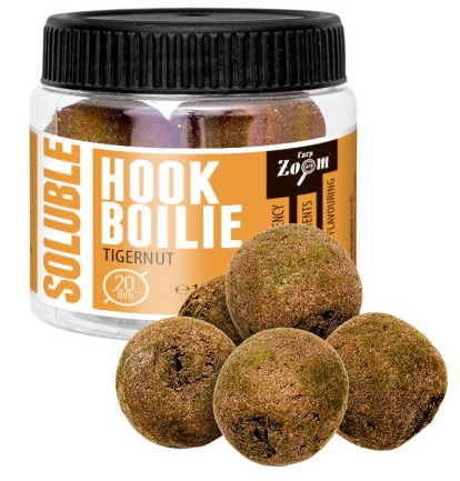 Carp zoom rozpustné boilie soluble hook boilie 110 g 20 mm - tigrie orech