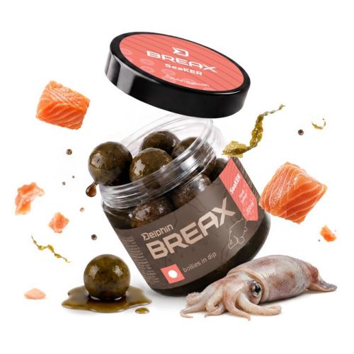 Delphin Boilies V Dipe BreaX SeaKER Kalmar Losos 200 ml