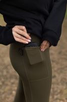 Korda Legíny Womens Leggings Dark Olive (4)
