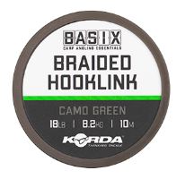 Korda Náväzcová Šnúra Basix Braided Hooklink Camo Green 10 m (2)