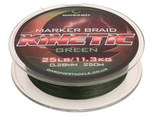 Gardner Splietaná Šnáúra Kinetic Marker Braid Zelená 250 m - Priemer 0,28 mm / Nosnosť 11,3 kg