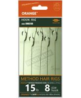 Life Orange Nadväzce Method Hair Rigs S2 15 lb 5 ks - 8