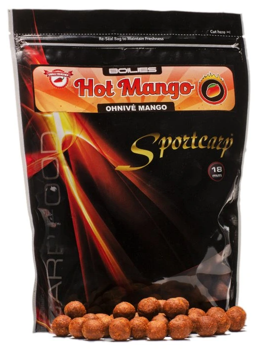 E-shop Sportcarp boilies hot mango - 800 g 18 mm
