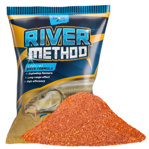 E-shop Carp zoom krmítková zmes river method 2 kg - jahoda ryba