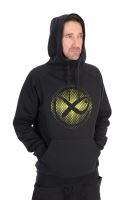 Matrix Mikina Large Fade Logo Hoody Black Lime (11)