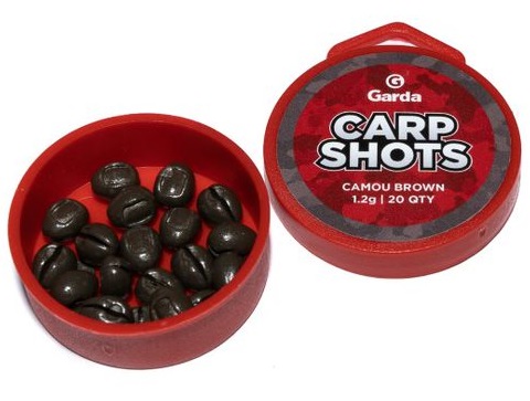 E-shop Garda bročky carp shots camou brown - 20 ks 1,2 g