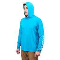 Grundéns Funkčná UV Mikina Tough Sun Hoodie Azure (3)