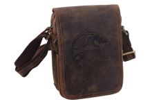 Mercucio Pánske Kožené Crossbody Tmavohnedé Kapor