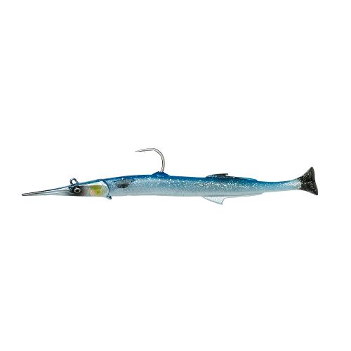 Savage Gear Gumová Nástraha 3D Needlefish Pulse Tail Blue Silver - 14 cm 12 g